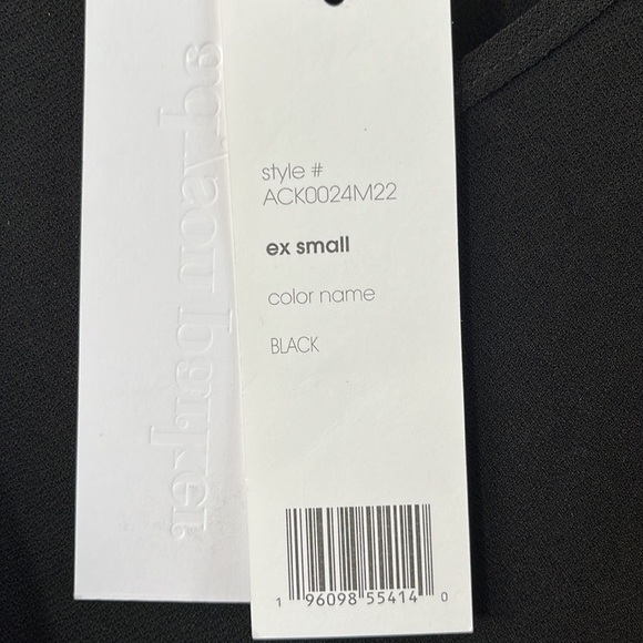 NWT Adyson Parker Tie-Waist Midi Knotted Sash Sheath Black Dress XS - Picture 5 of 14